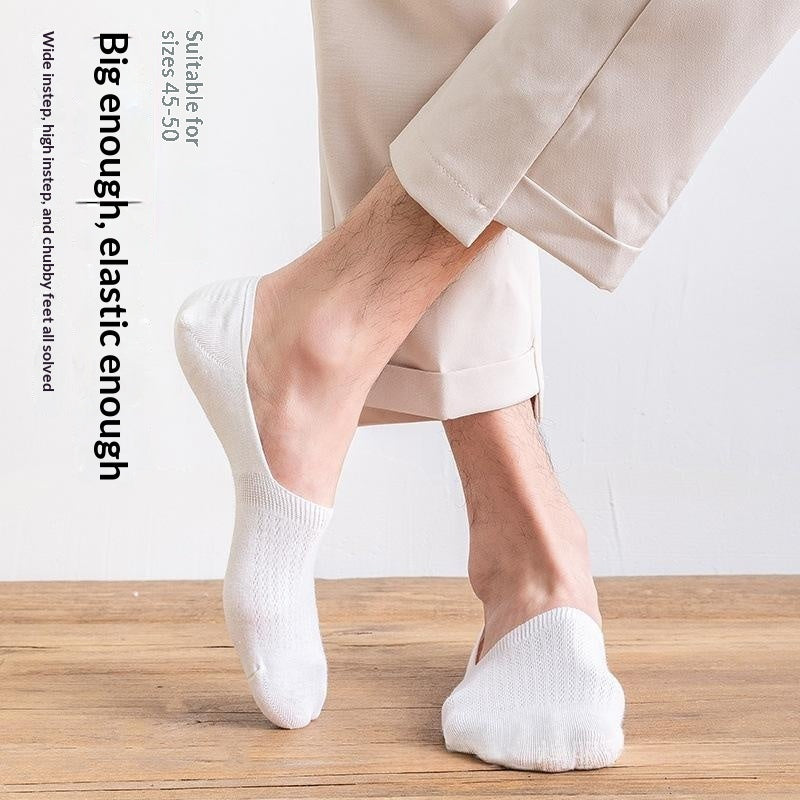 Chaussettes en coton à faible coupe, minces et non glissantes