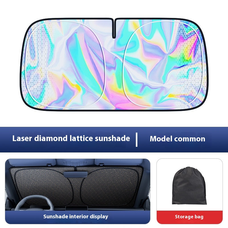 Aire thermique de protection solaire au laser de voiture
