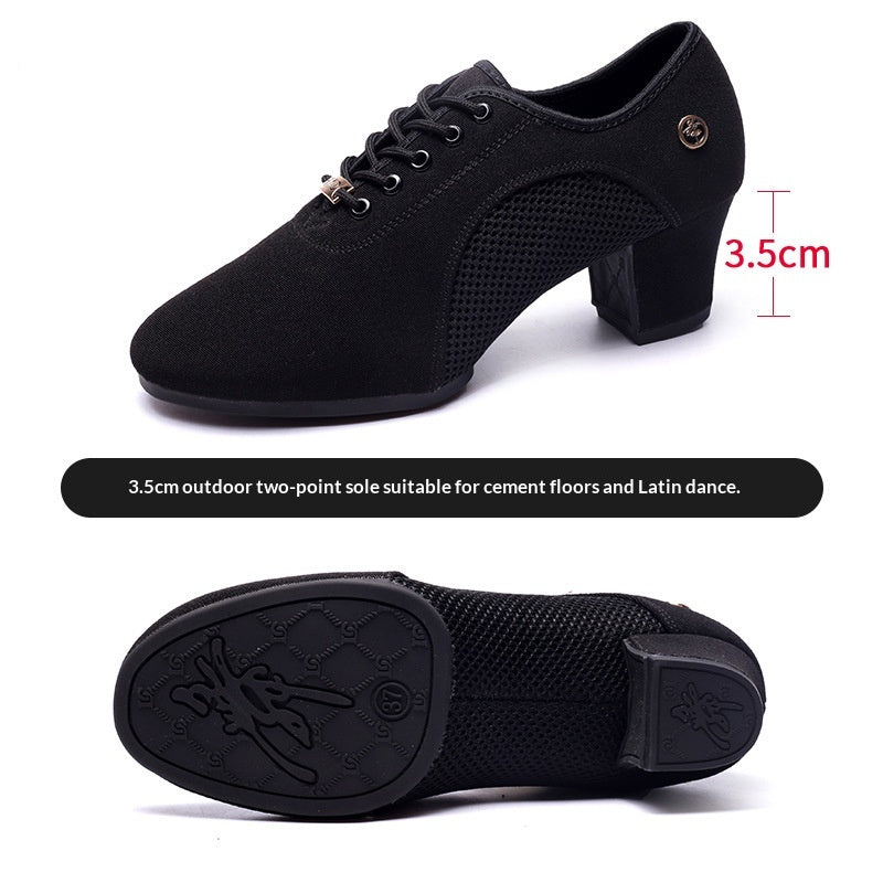 Mesh Oxford Cloth Chaussures professionnelles de danse latine pour l'été