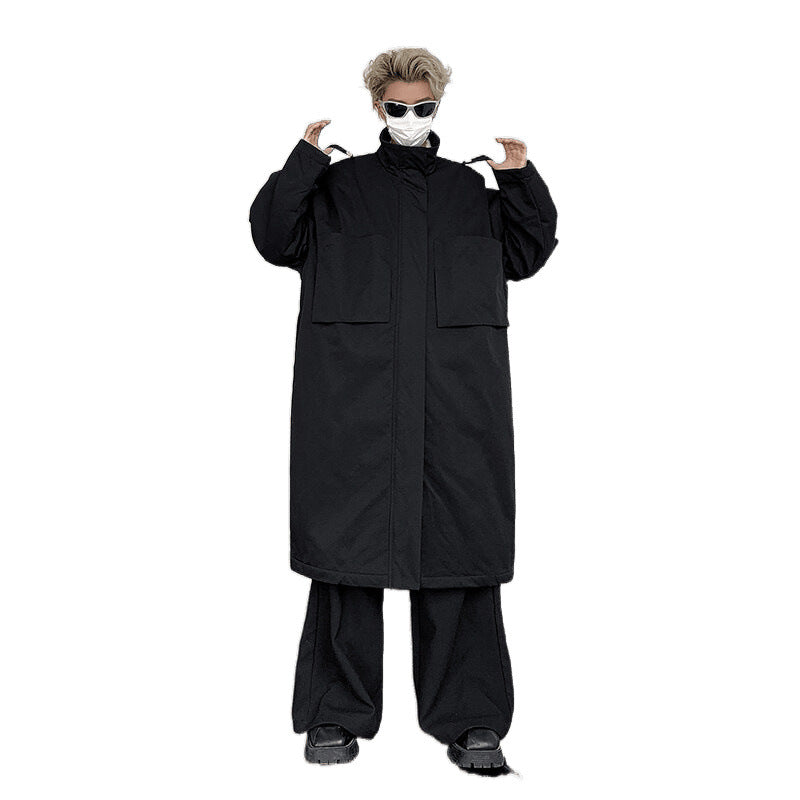 Homme Long En dessous de la cheville Coton rembourré Coat Yohji Yamamoto Style