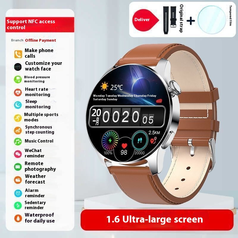 Bracelet de sport Smart Watch Homme Pression artérielle Bluetooth