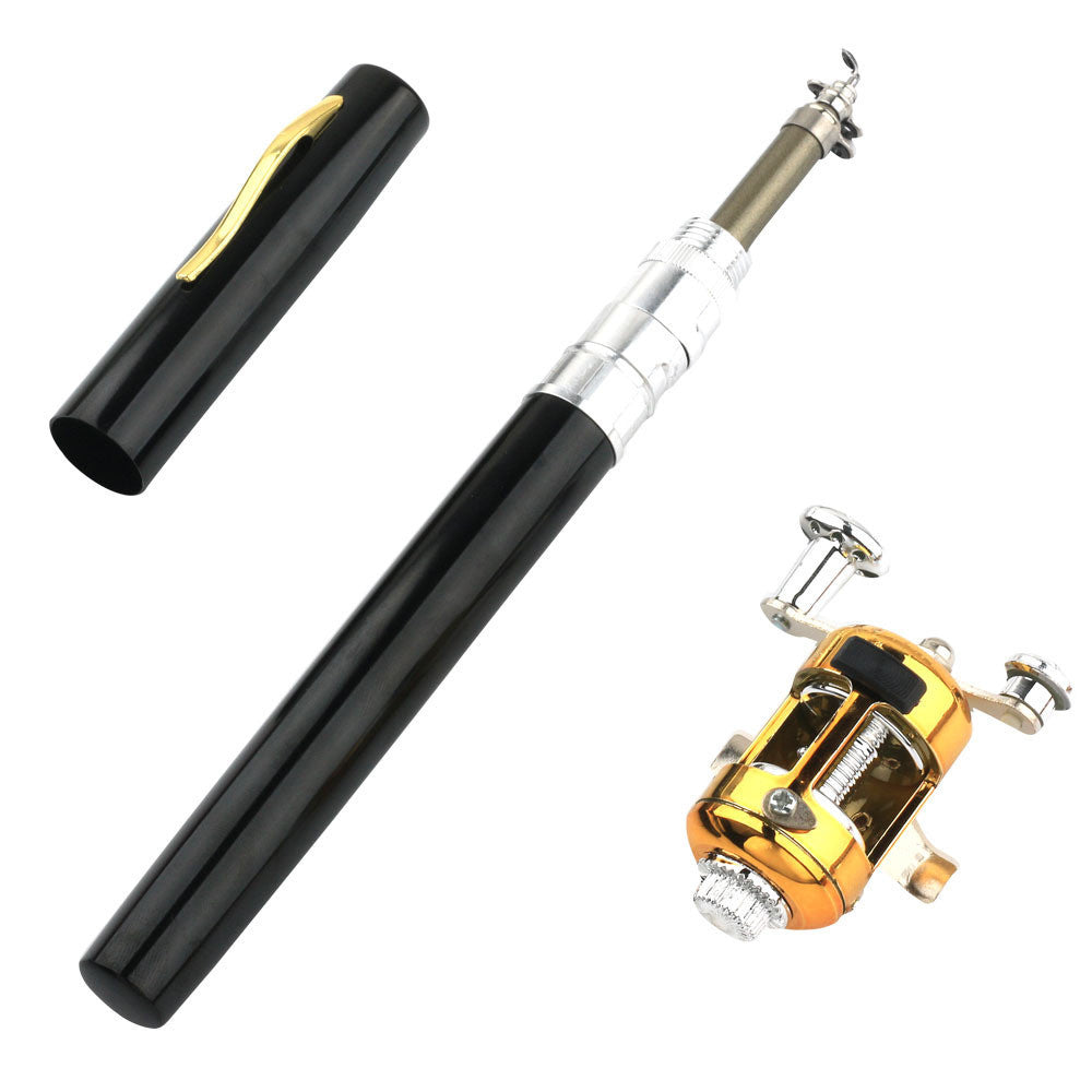 Portable Telescopique Pocket Stream Fishing Rod Ice Rod Sea Fishing Rod 1m Pen Fishing Rod K