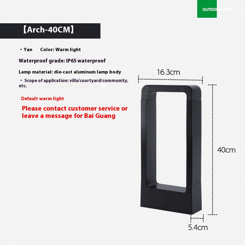 Lampe extérieure de pelouse à LED étanche