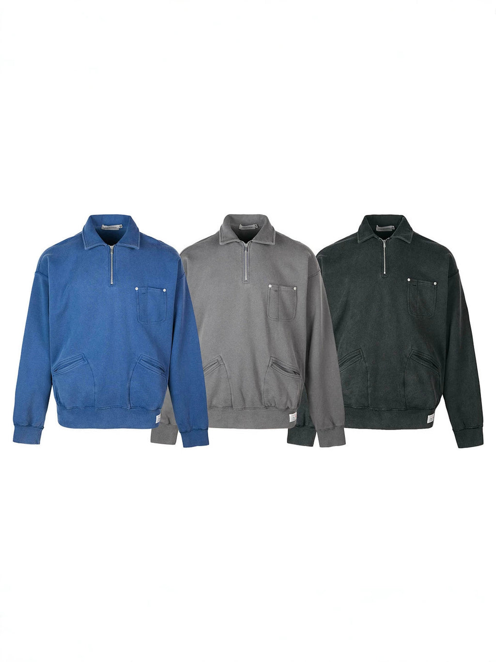 Veste à capuche en coton décontraction lavée rétro