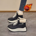 Chaussures haut de gamme en coton avec des semelles épaisses style papa pour l'hiver