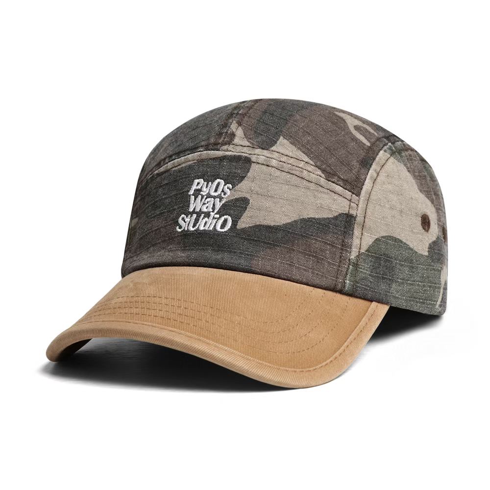 Mode Retro Laverd Patchwork Lettre Casquette de baseball