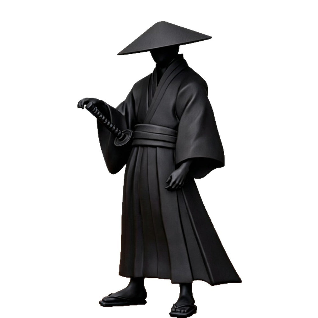 Black Sword-Wielding Samurai modèle imprimé 3D