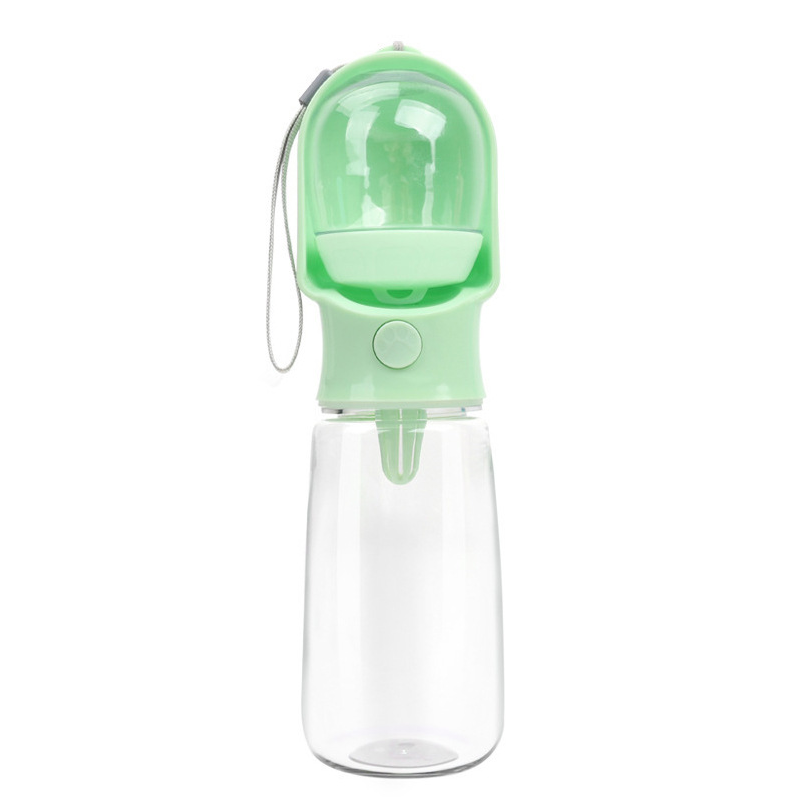 Bouteille d'eau portable pour chien de fuite avec distributeur d'eau pour animaux de voyage pour la marche et le salut