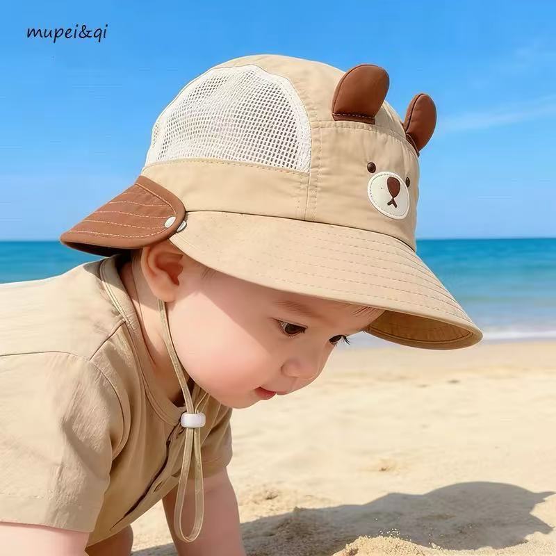 Chapeau d'été de pêcheur protecteur du soleil pour garçons et filles
