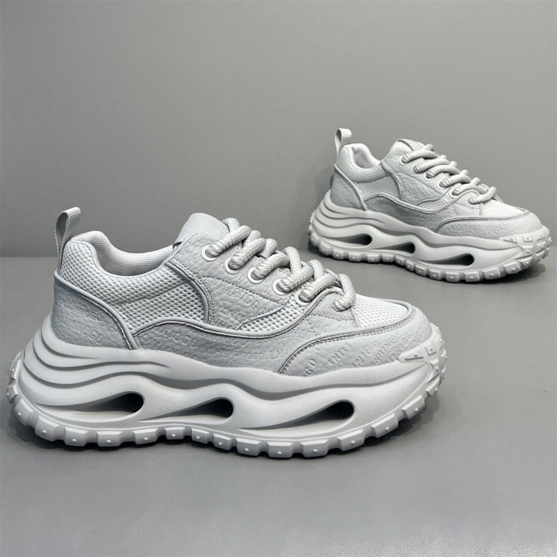 Hommes Hollow Out Platform Hauteur croissant Sneakers