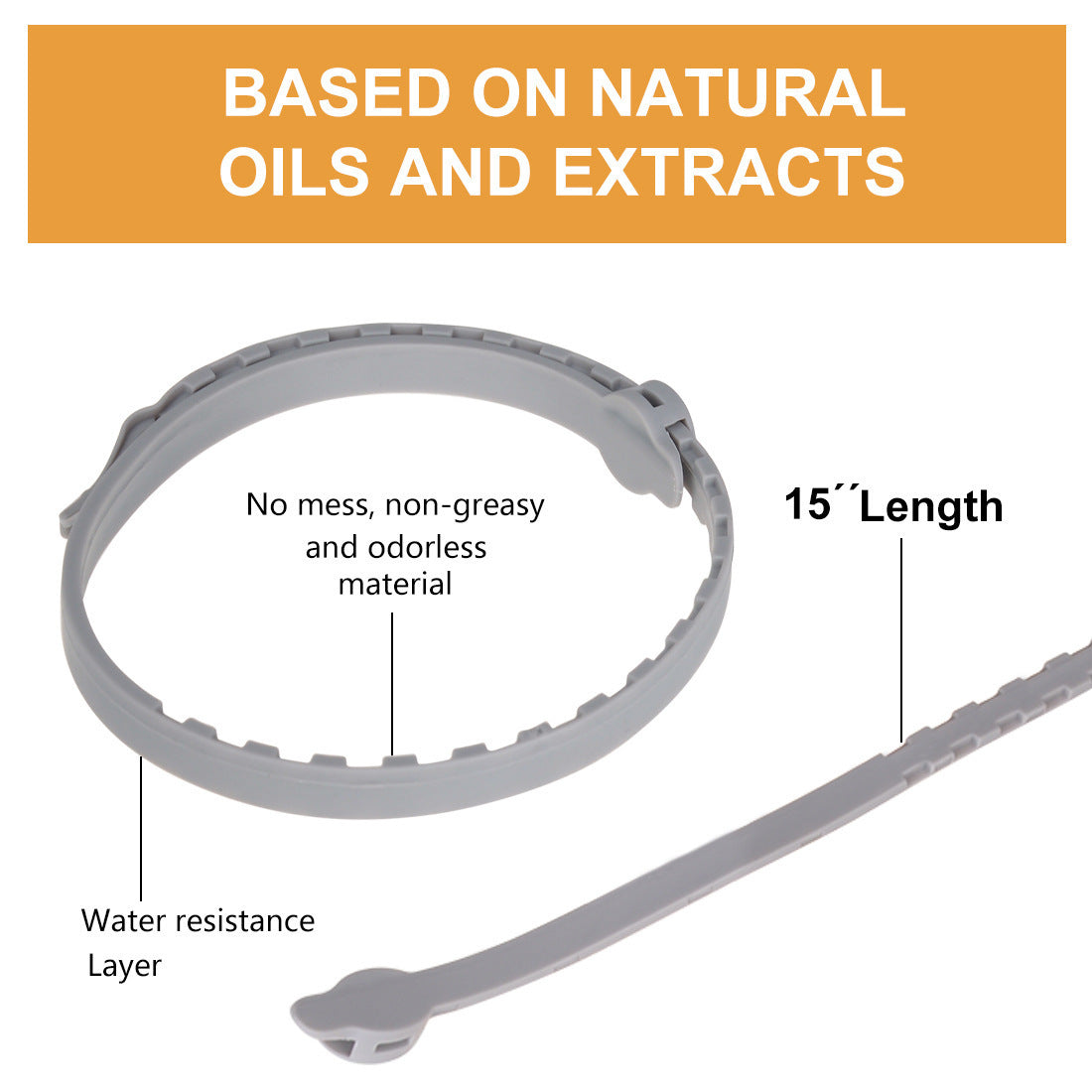 Huile essentielle d'insectifuge naturel Enlèvement des puces Collier animal