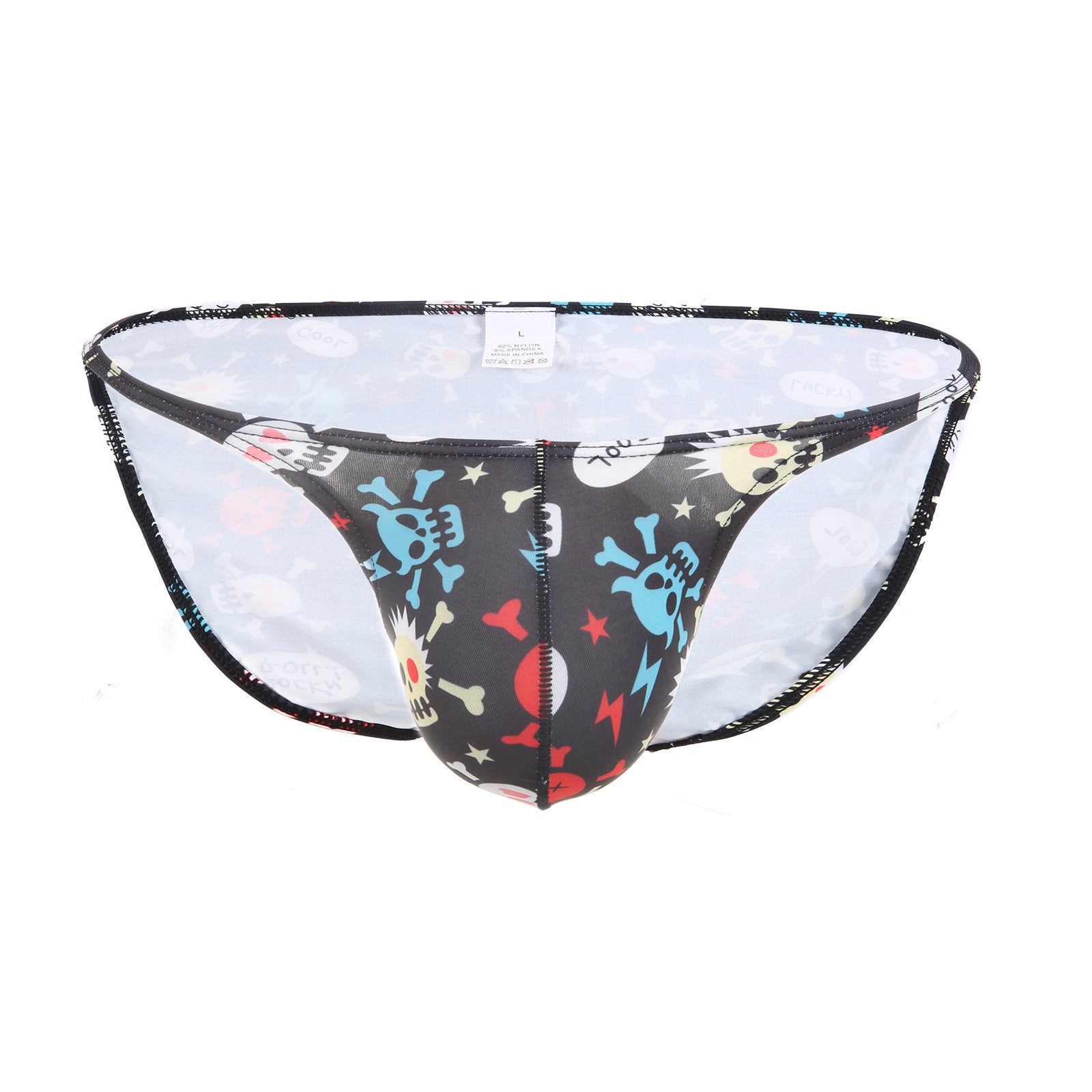 Sous-vêtements masculins Crâne d'Halloween Imprimé Bas Waist Big Bag