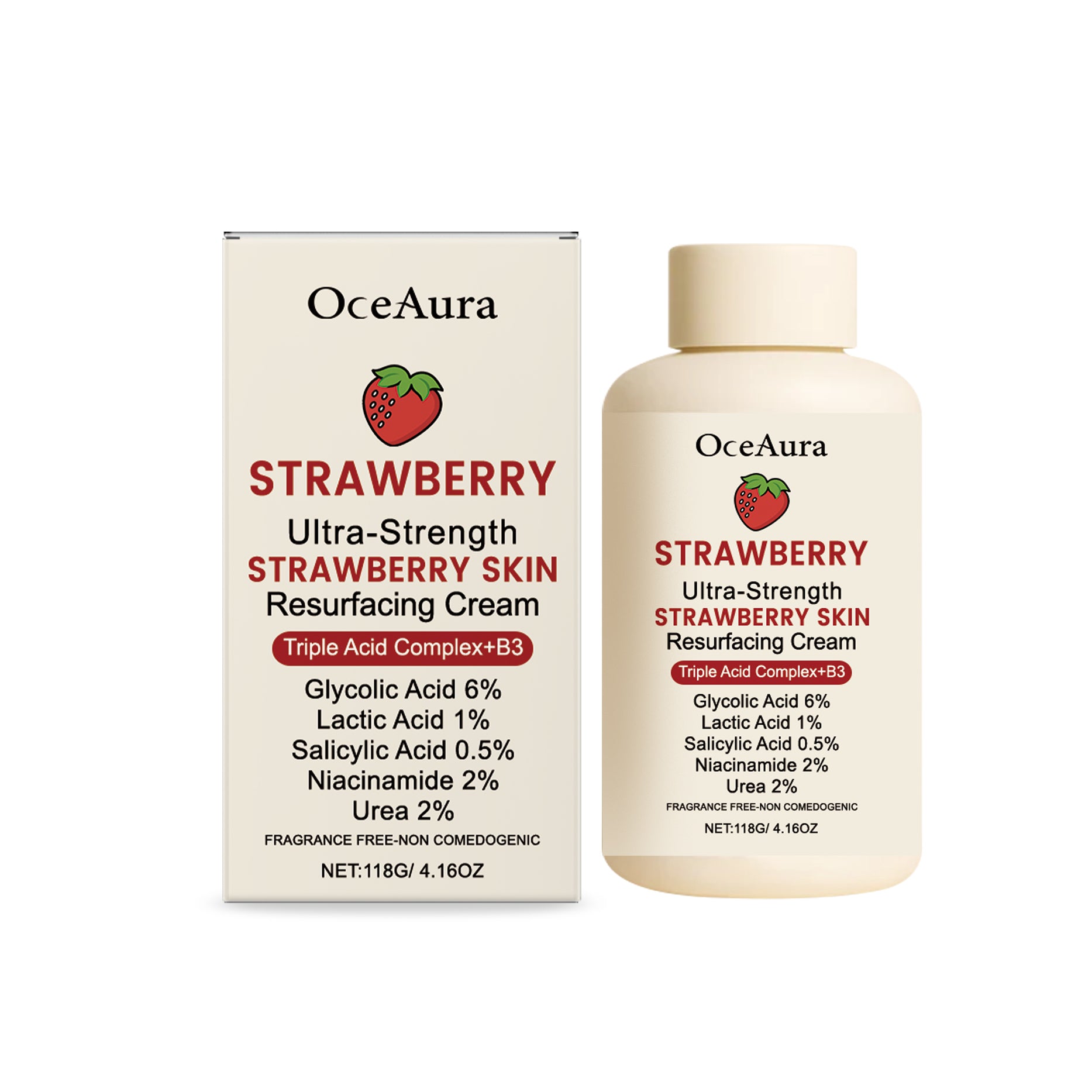 Crème de rajeunissement de peau fraise 118g 1 boîte