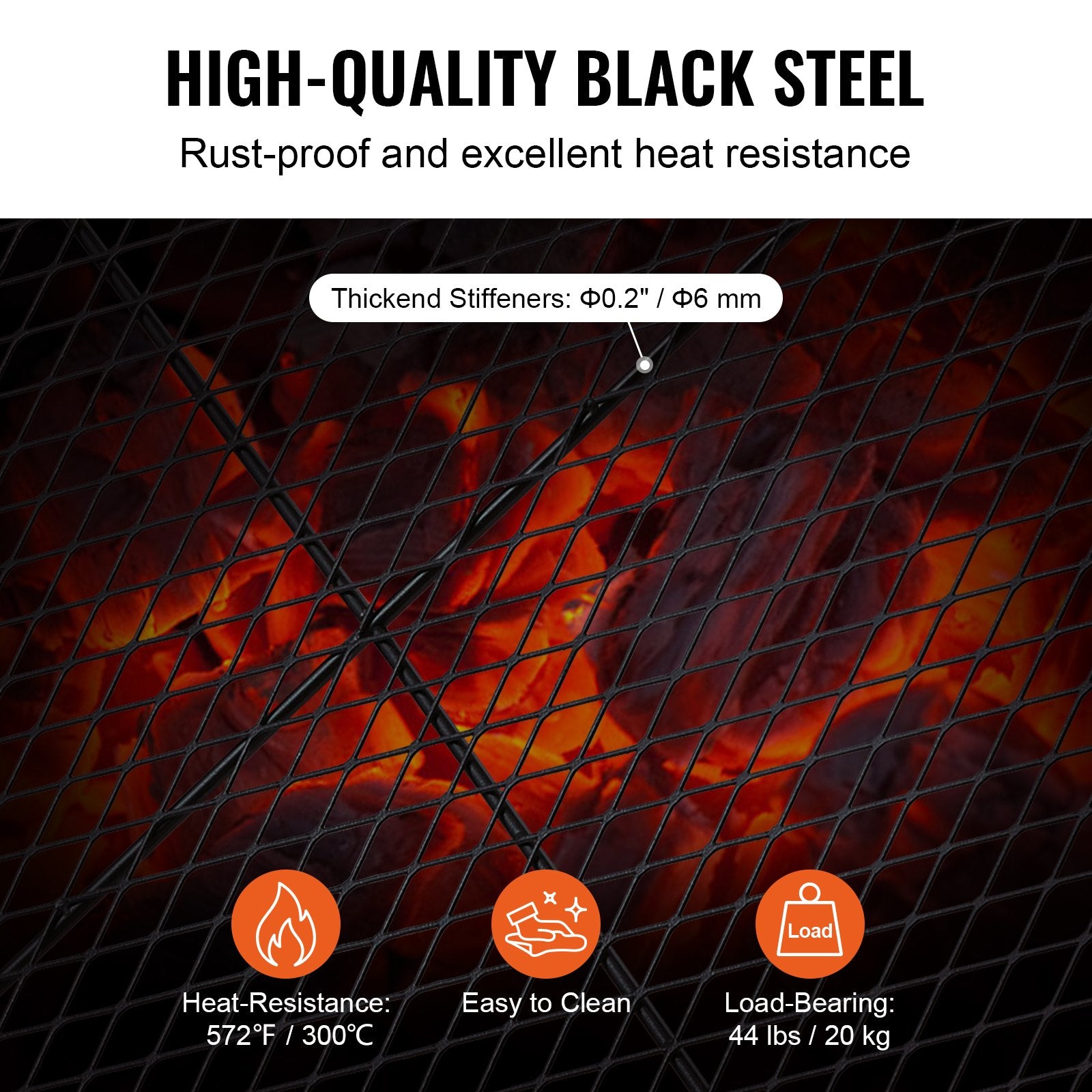 VEVOR X-Marks grille de grille d'incendie