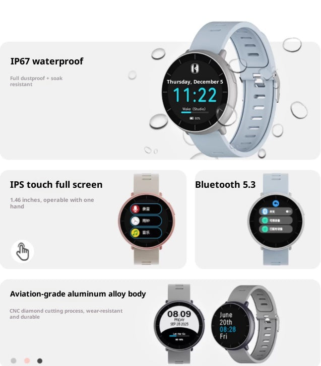 High School Student Bluetooth Music Player Réveil Montre de sport
