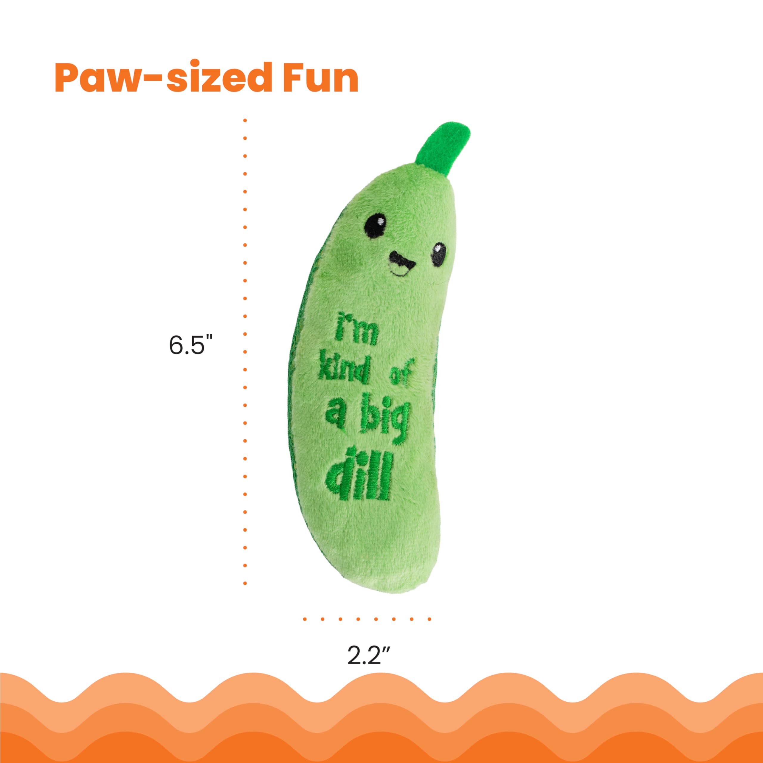 Jouet de chat de kicker de cornichon - Jouet de friandises en peluche Et mesh dentaire
