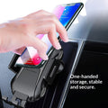 Wireless Car Charging Phone Mount with Strong Suction Cup and Air Vent Clip