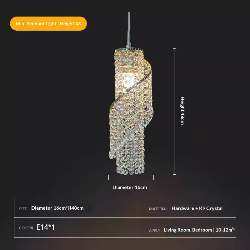 Luxury luxe de style français décoratif Tassel Crystal Lustre