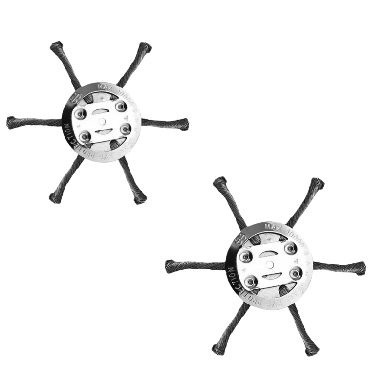 2pc 6 pouces 6Wire Steel Trimmer Head