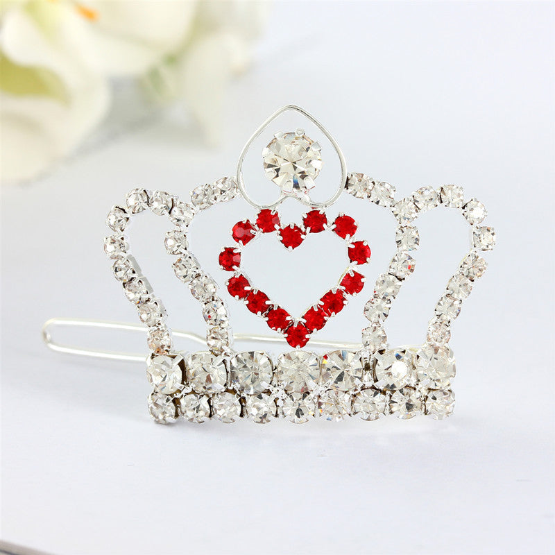 Strass Petites Barrettes de la Couronne Chiens et Cats Fournitures