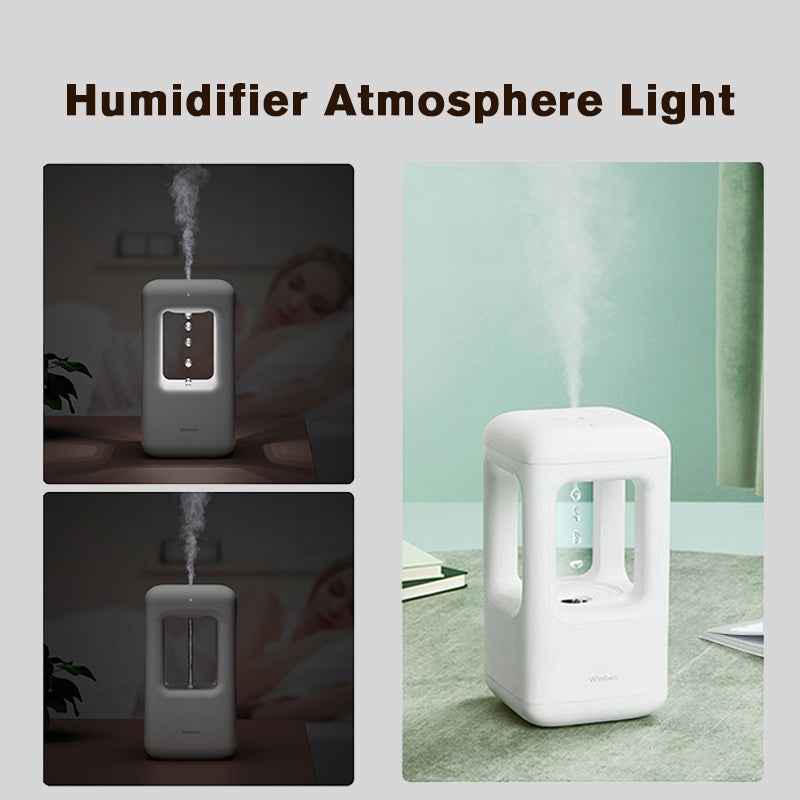 Humidificateur d'air Accueil Chambre tranquille Anti-gravité Eau Drop Humidificateur Atmosphère Lumière