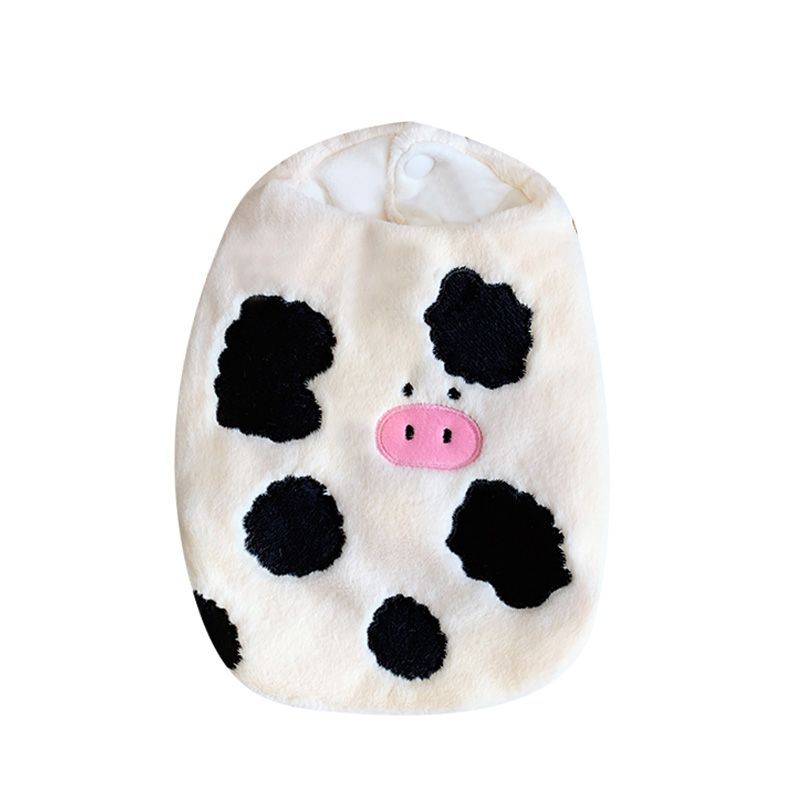 Vêtements de chien d'automne Outfit Mignon imprimé de vache Veste en coton rembourré