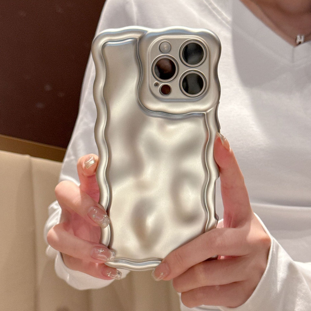 Cas de téléphone à ondes Matte Plating