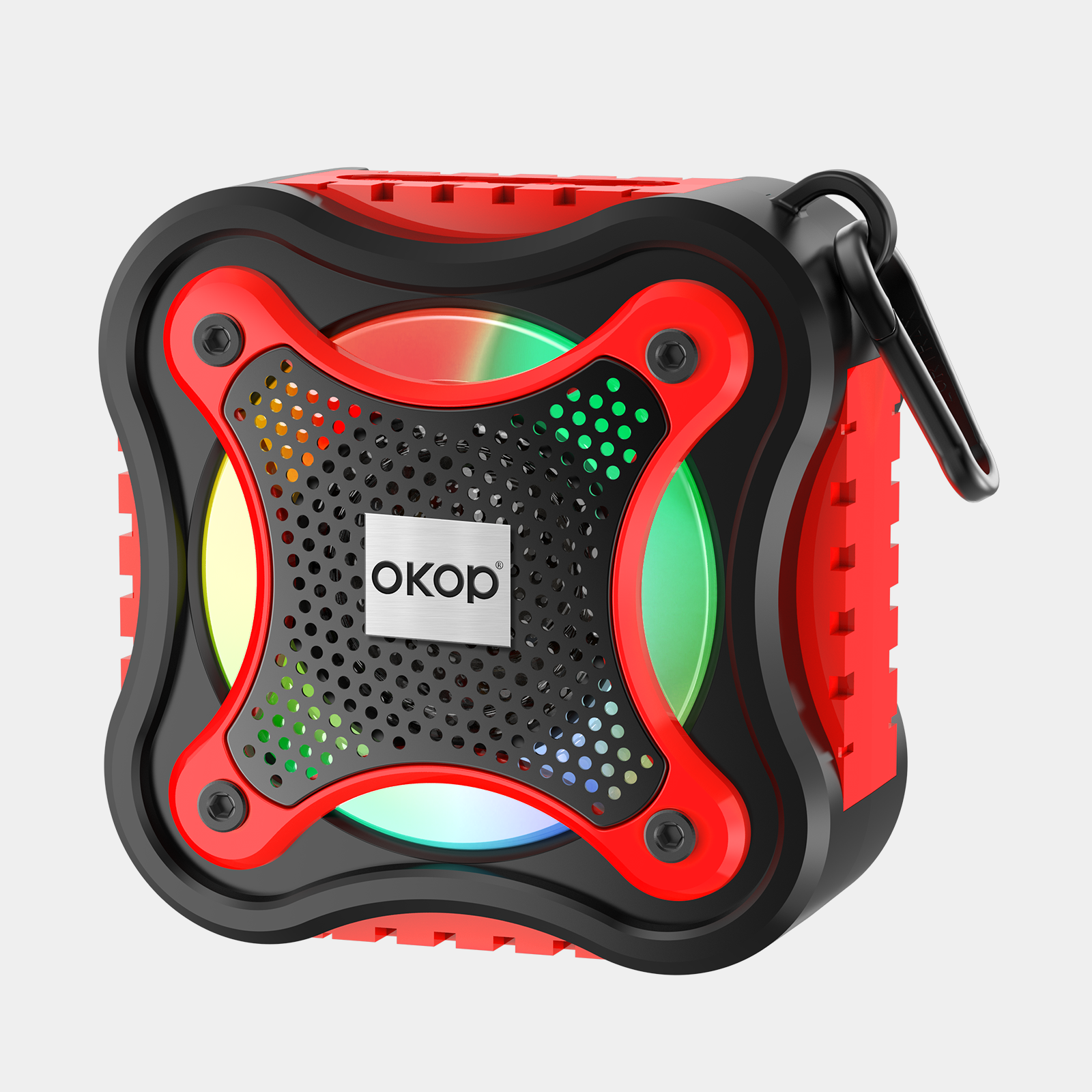 KP-868 Haut-parleur Bluetooth sans fil vendu à chaud doté d'un éclairage RGB à poignée portable