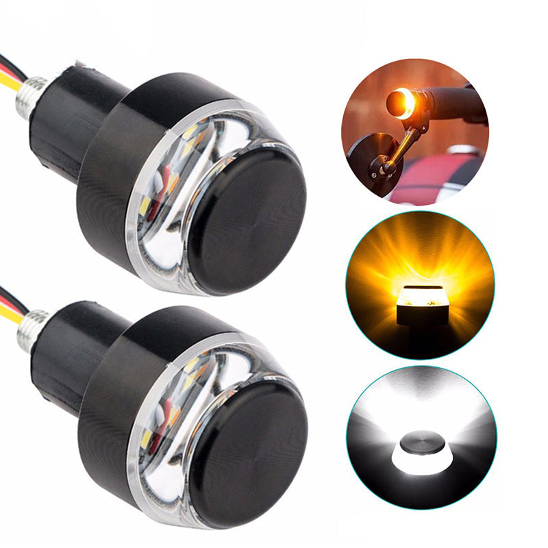 Terminal de poignée de moto 12LED Indicateur de virage bicolore