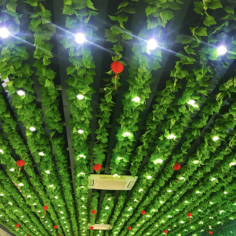 Plantes artificielles vertes de rotin