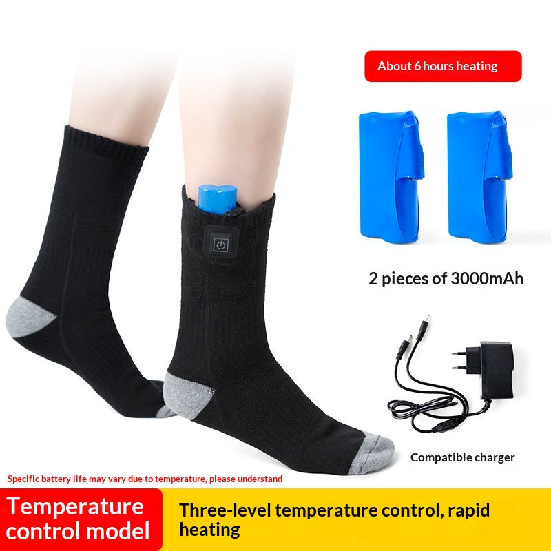 Chaussettes chauffantes à température contrôlée à trois vitesses à régulation thermique hivernale