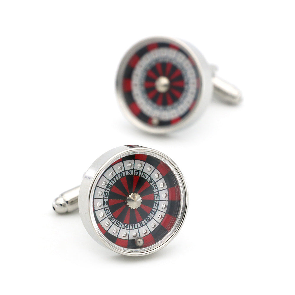 Lucky Spin Round Cufflinks pour les hommes