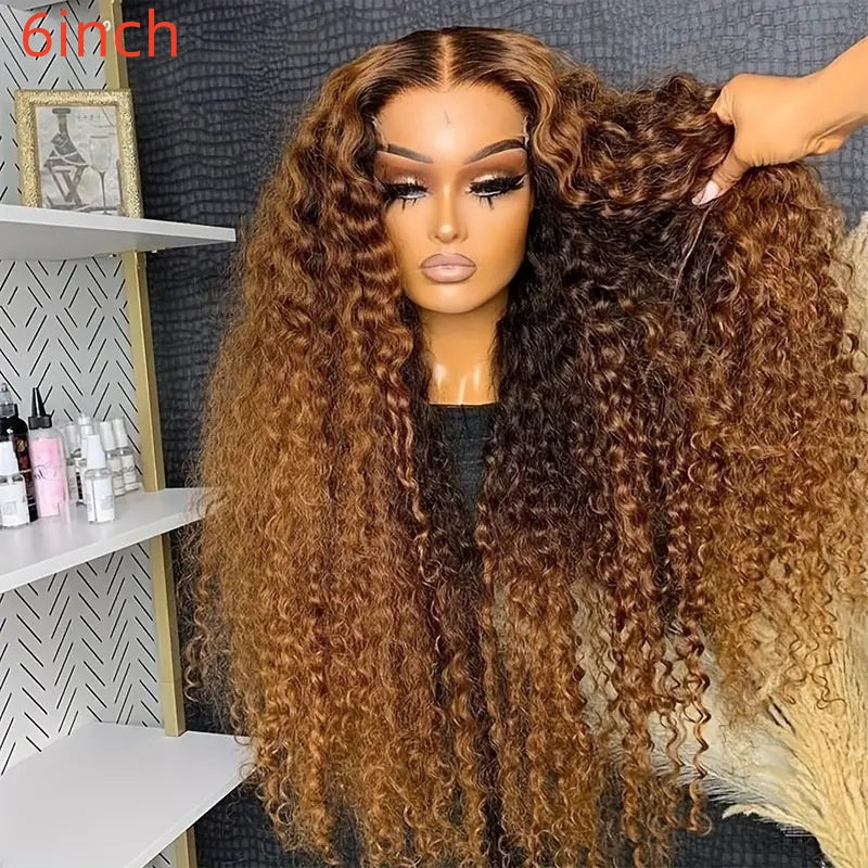 Petit volume Wound Tube Afro Long Curly Wig