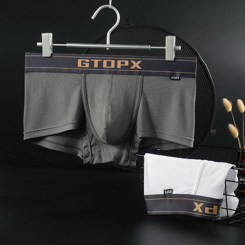 Slips de boxeur mince d'été pour homme à faible taille
