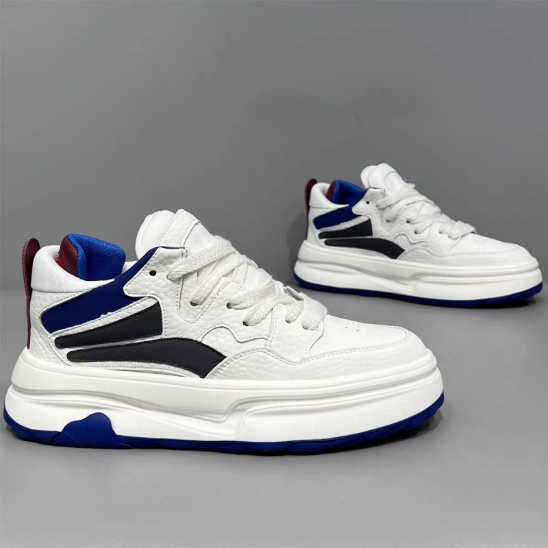 Spring Fashion Platform Versatile Sneakers blancs boostant la hauteur