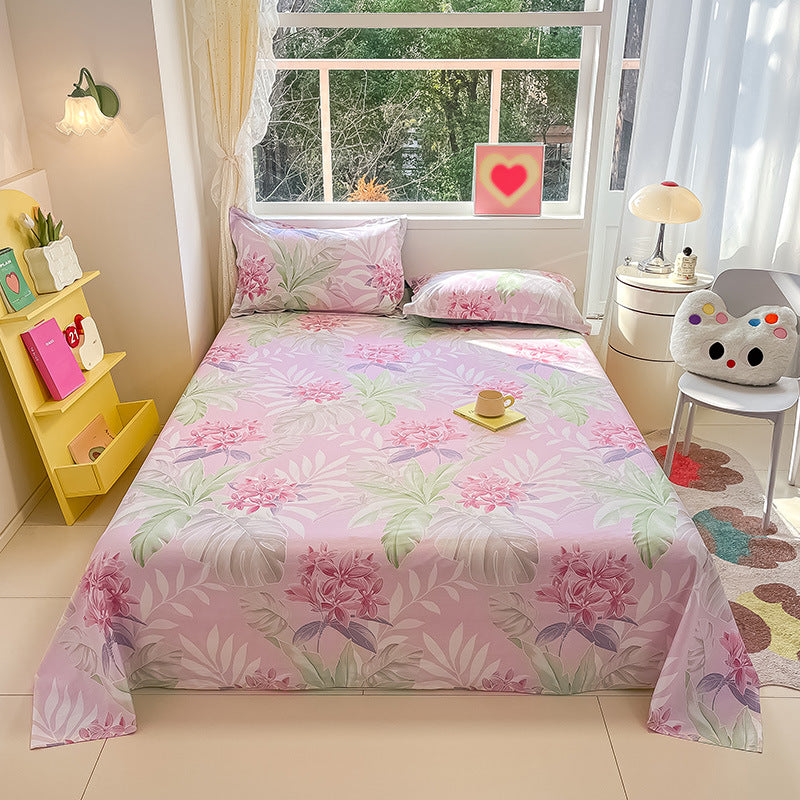 Ins style coton petite feuille de lit floral