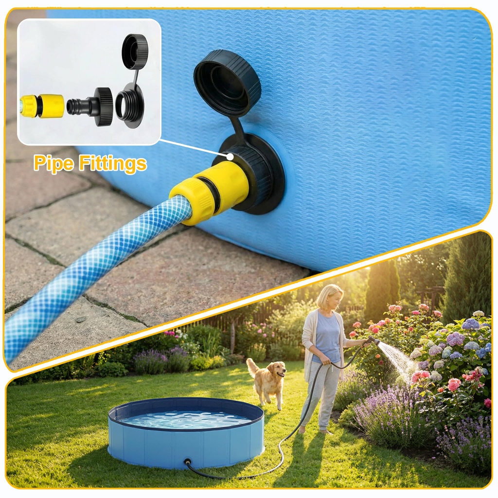 Foldable dog pool