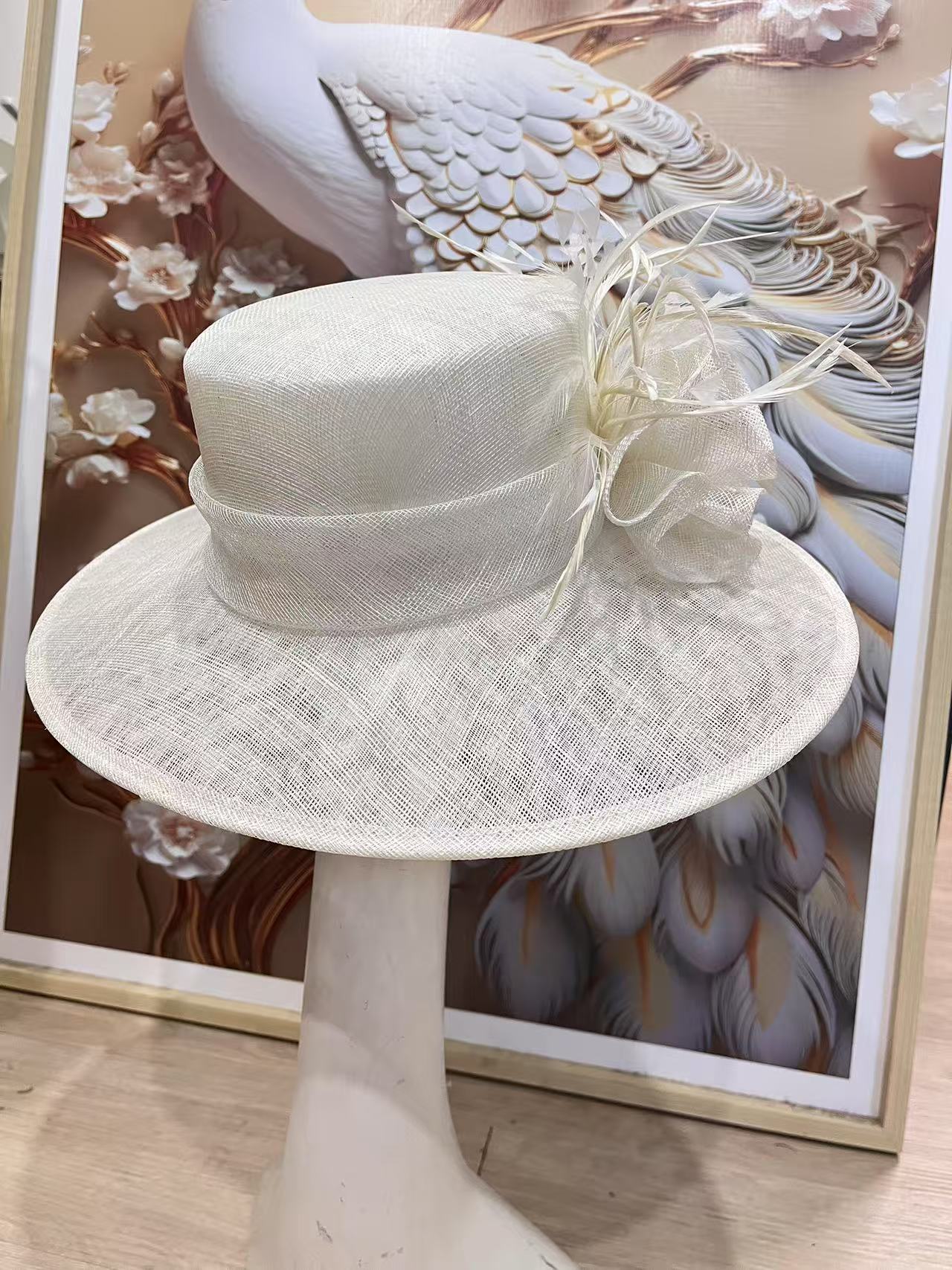Chapeau de lin tendance style cour vintage pour les femmes