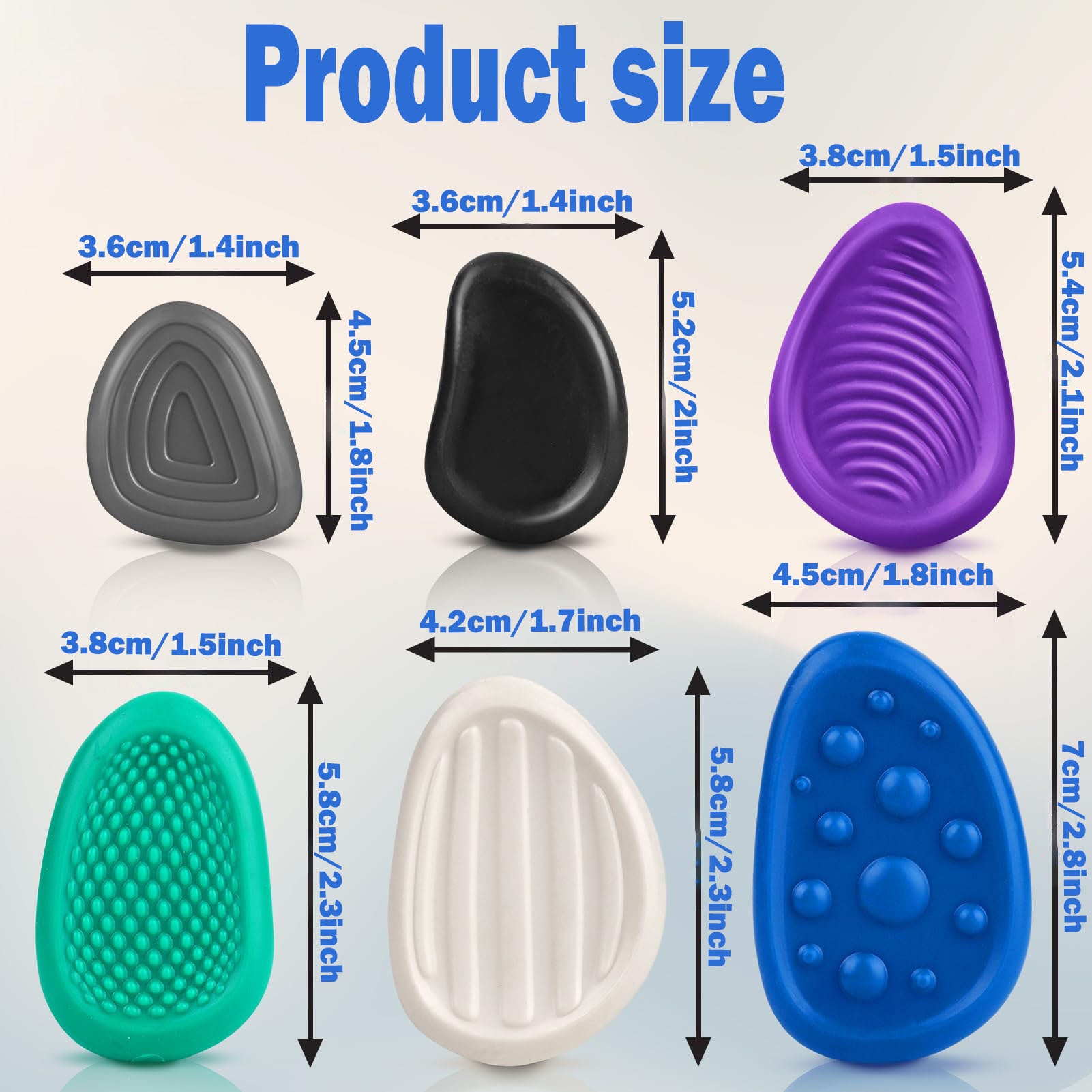 Enfants Pierres sensorielles Stress-relief Jouets en silicone