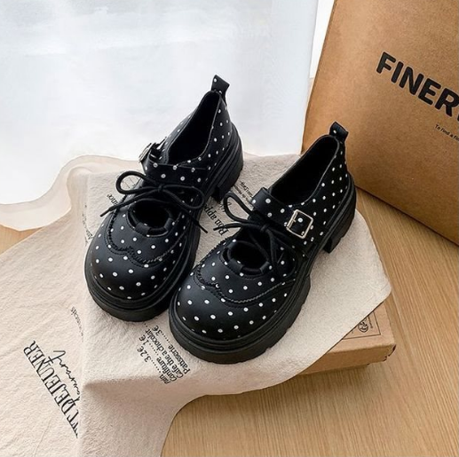 Femmes Niche Design Mary Jane Chaussures Hauteur Augmenter Versatile Style Été Automne Acade