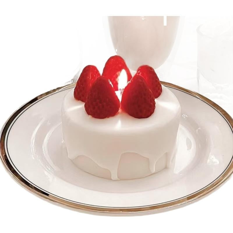 Boîte-cadeau en aromathérapie au lait de la chambre au gâteau fraise