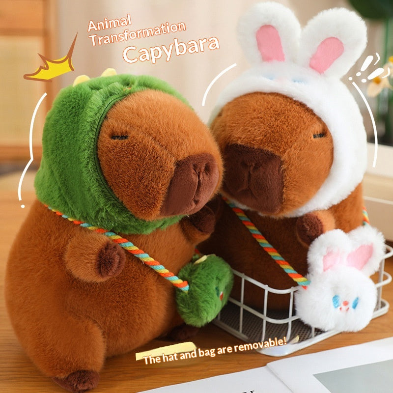 Jouet en peluche de transformation Capybara