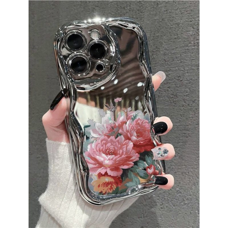 Peinture à l'huile Rose Téléphone mobile Protection Shell