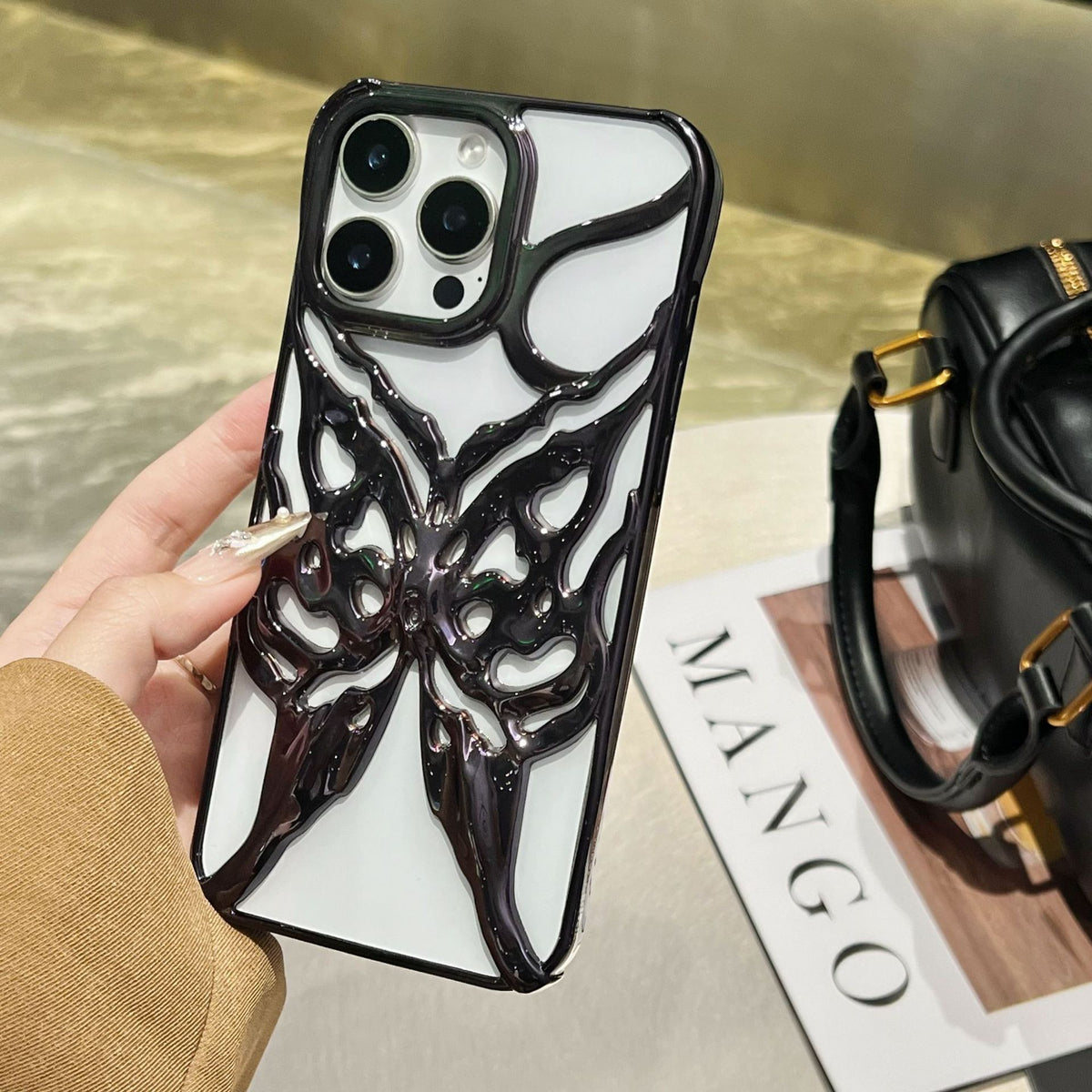 Electroplating surface brillante papillon approprié pour 16pro