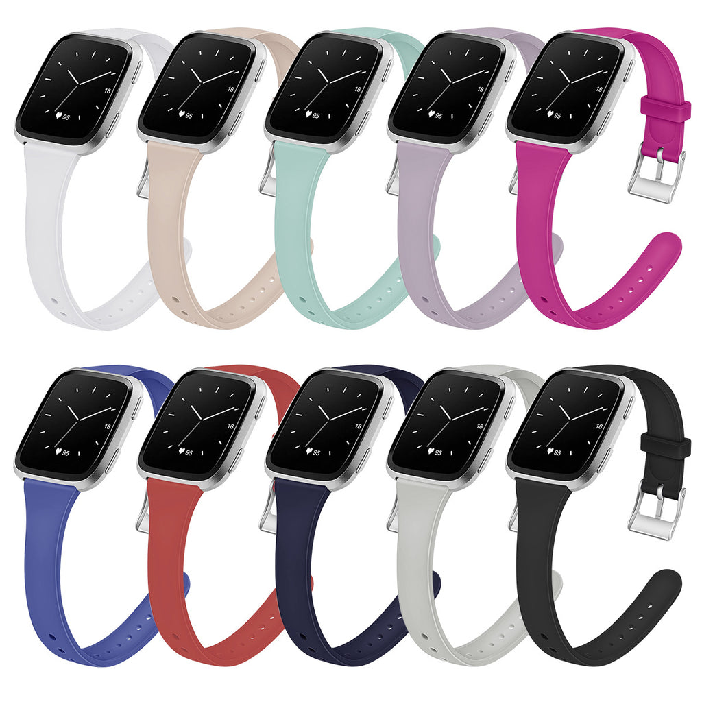 Bracelet en silicone Smart Watch Shrink Silicone Solid Color Watch Band