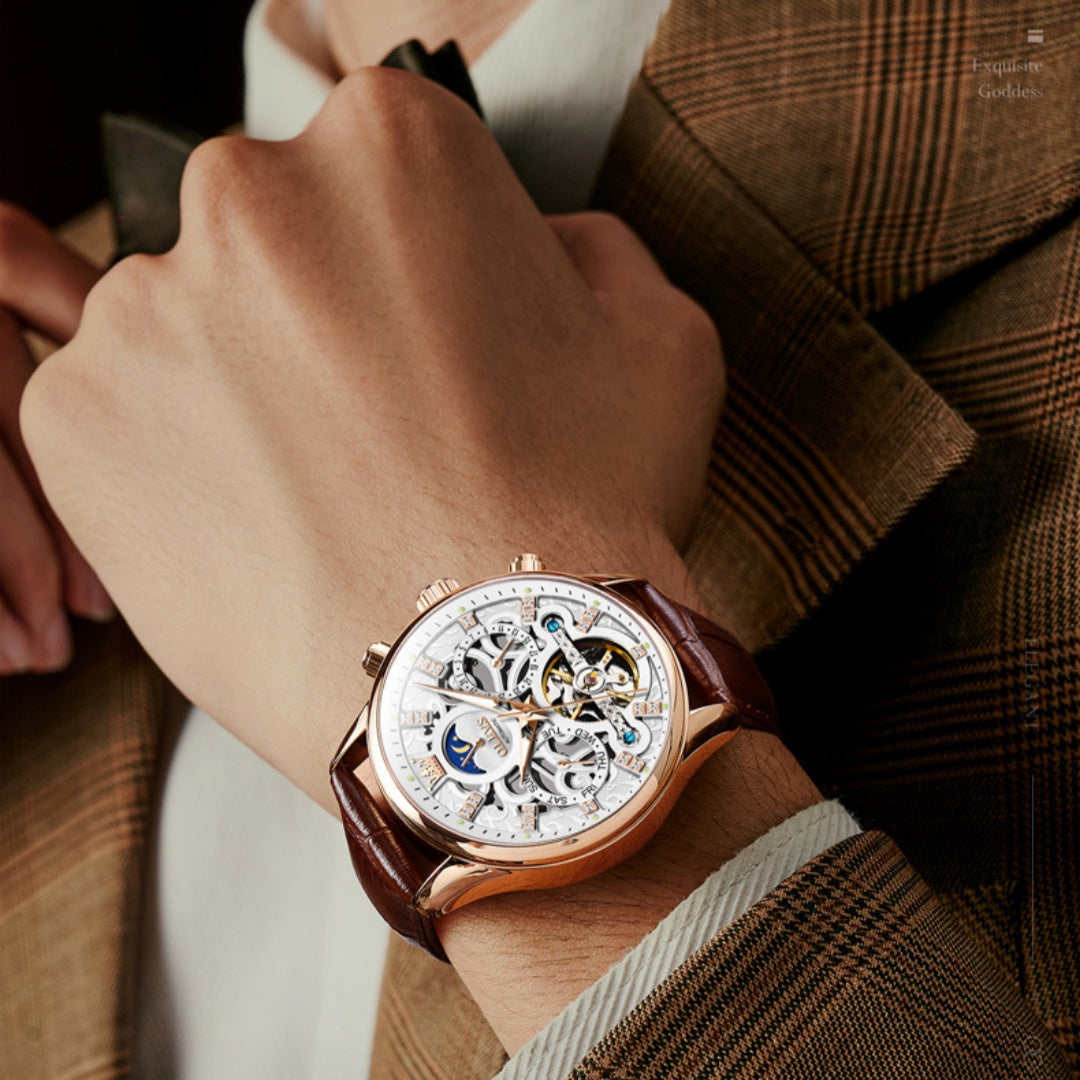 Montre Quartz de mode créative pour hommes