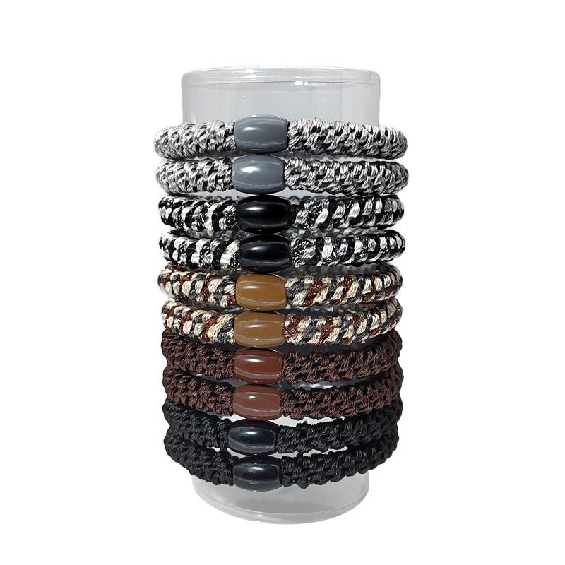 Torsion des cheveux corde mélangée de couleur-broderie 5 pièces