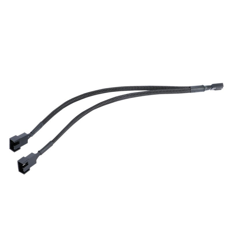 4-Pin Motherboard Temperature-Controlled Cooling Fan with Mesh and CPU Adapter Cable