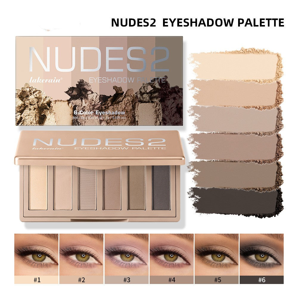 Palette à paupières à six couleurs Mini Matte Taupe