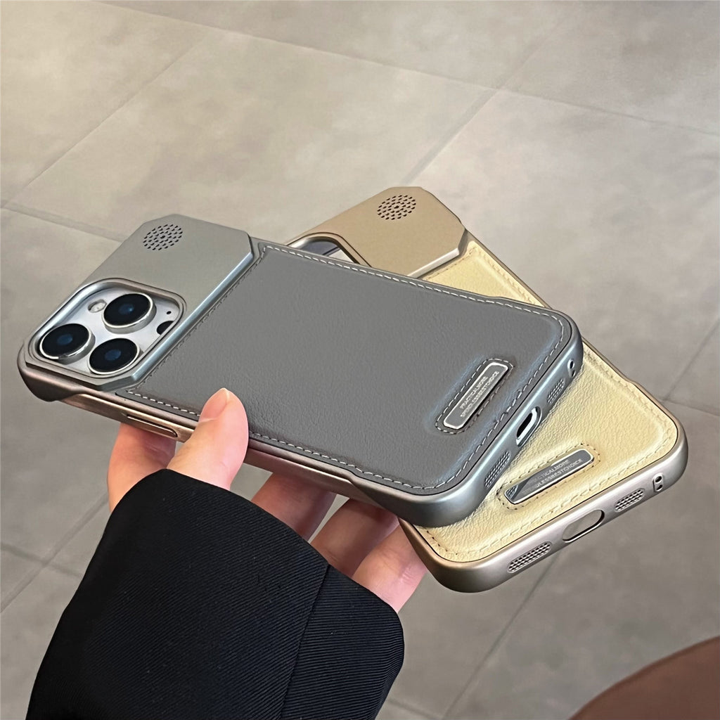 Aromatherapy Leather Magnetic Phone Case 17 High-grade Frameless Hard Protection Case
